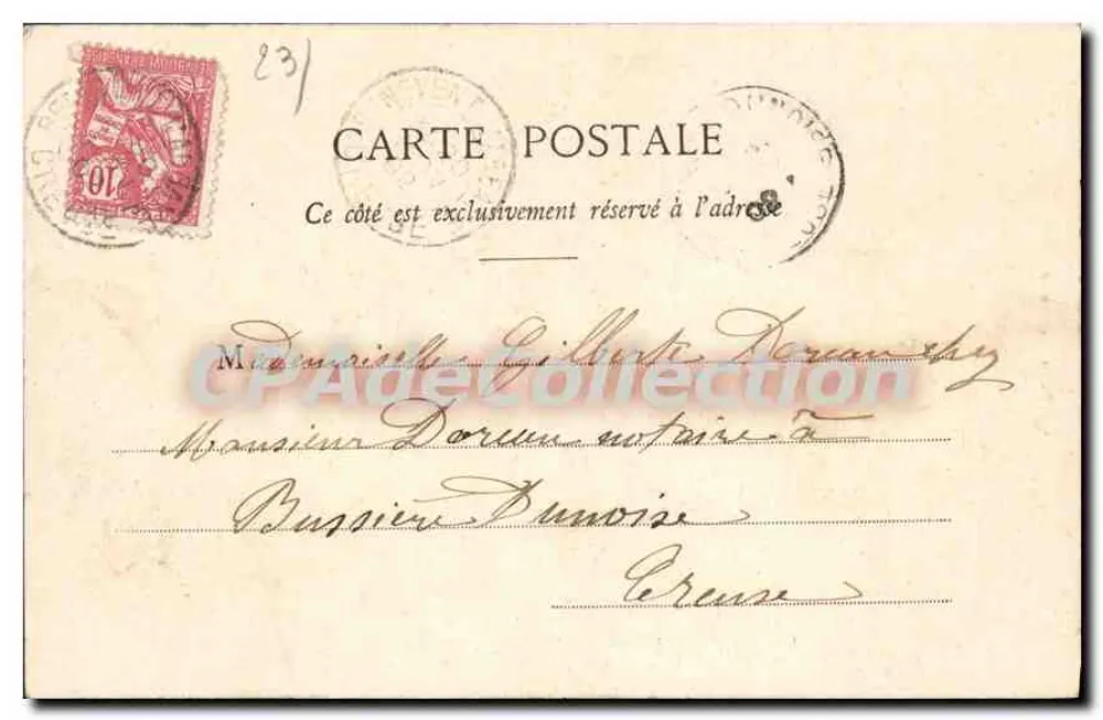 Castelo de St-Germain Beaupré, perto de La Souterraine (lado leste) — visitado por Henri IV — editor A. de Nussac, G. Gufret, n°31 - Verso