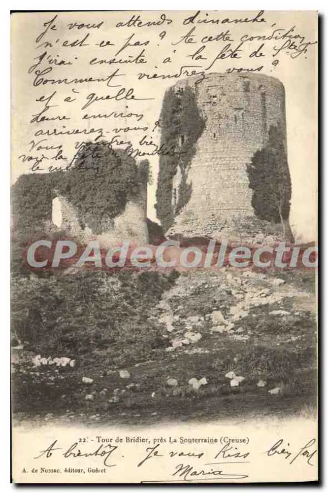 Tour de Bridier, perto de La Souterraine (Creuse) — A. de Nussac, editor, n°22 - Frente
