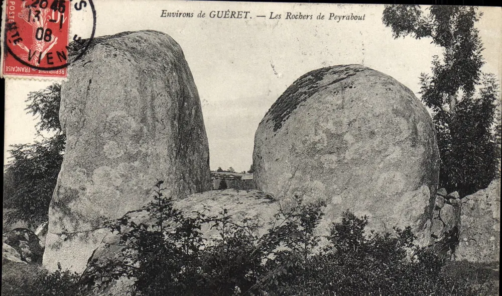 Około GUÉRET — Les Rochers de Peyrabout — Wydawca Wiedeński - Awers