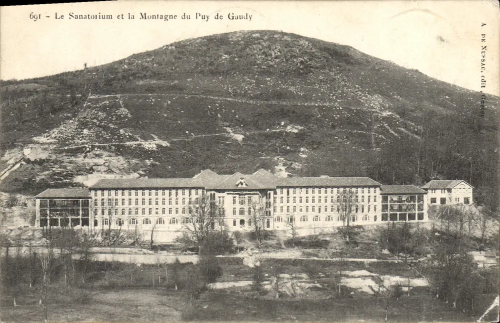 Das Sanatorium und der Berg Puy de Gaudy — A. de Nussac, Verlag Toulouse - Vorderseite