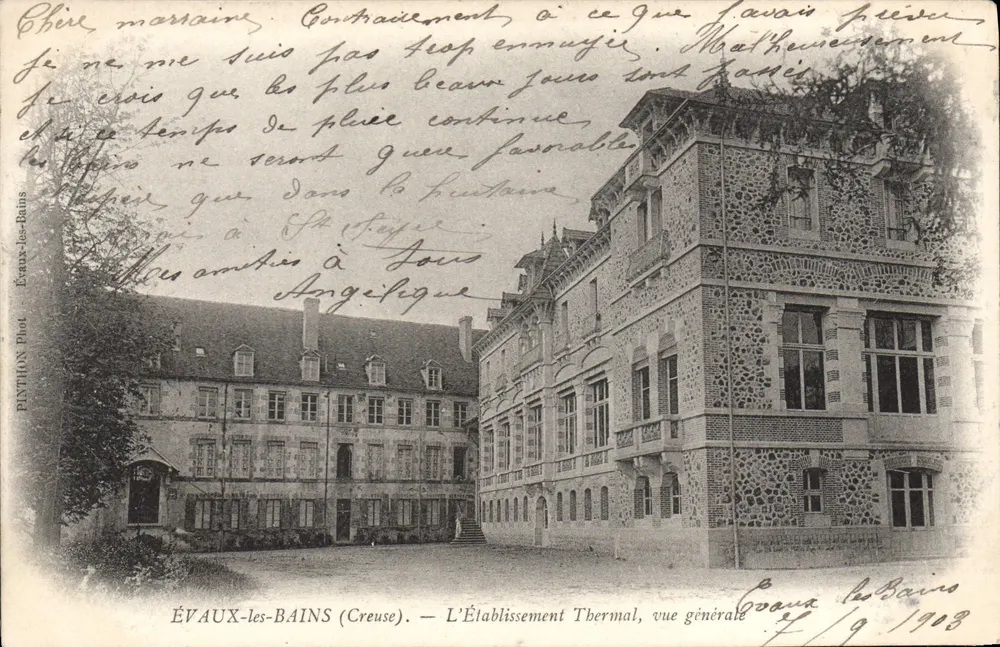 ÉVAUX-LES-BAINS (Creuse) — Das Thermalbad, allgemeiner Blick — ÉVAUX PHOT. - Vorderseite
