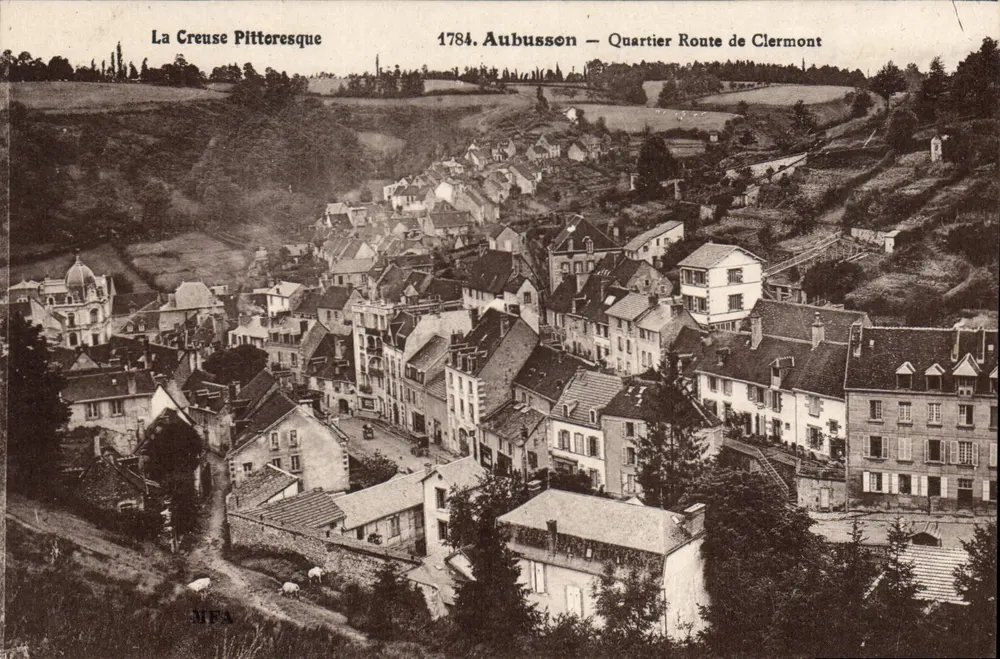 Aubusson — Bairro Rua de Clermont — CPAPHIL - Frente