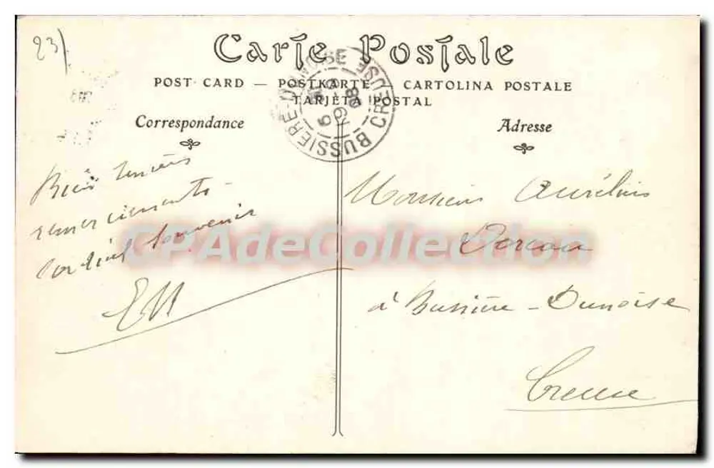 ÉME (Creuse) — A Estrada e o Ponte do Diabo — ND. - Verso