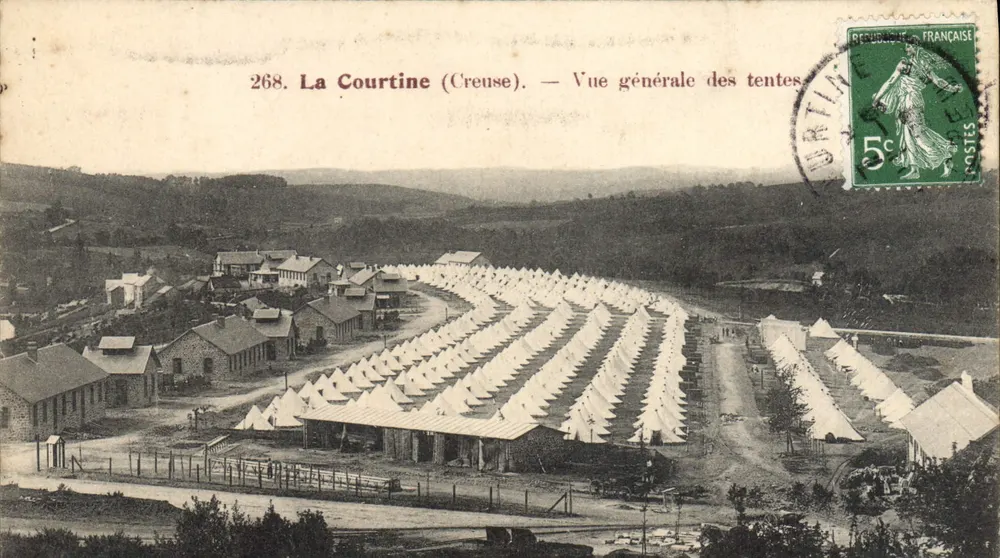 La Courtine (Creuse) — Allgemeiner Blick auf die Zelte — Verleger: Nr. 268 - Vorderseite