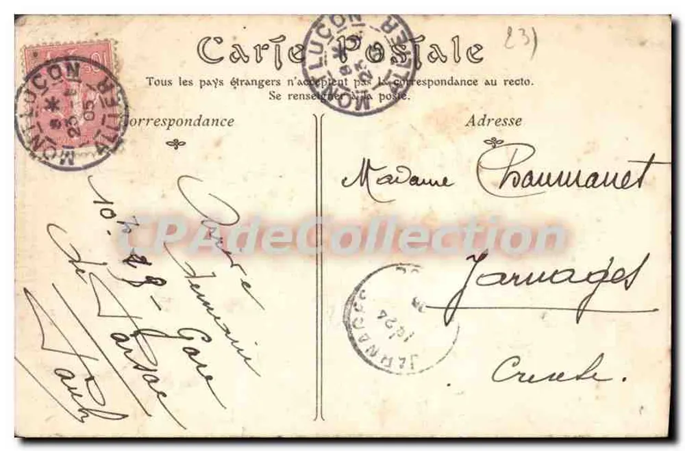 EVAUX-LES-BAINS (Creuse) — Estabelecimento Termal — Pinthon, fot. — Evaux-les-Bains - Verso
