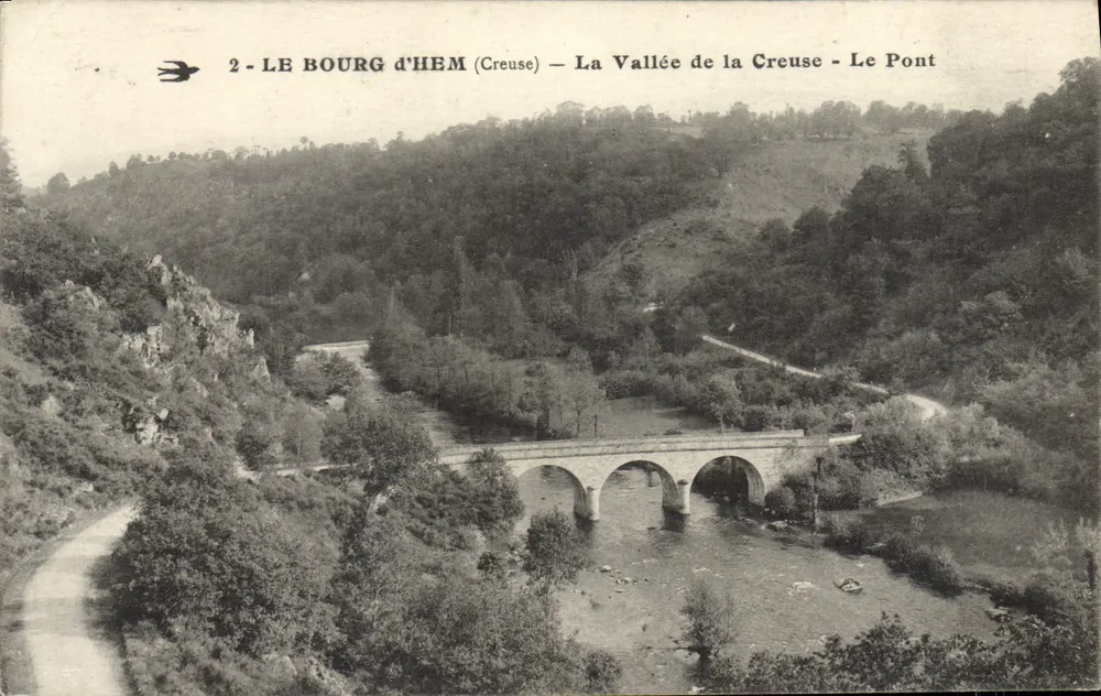 Le Bourg d'Hem (Creuse) — Die Schlucht der Creuse — Der Brücke - Vorderseite
