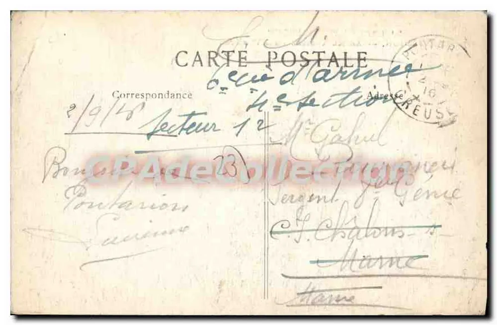 Pontarion — Altes Schloss des 15. Jahrhunderts — Die pittoreske Creuse - Rückseite