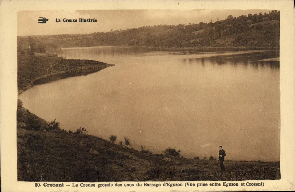 La Creuse überflutet durch das Wasser des Eguzon-Staudamms — Ansicht zwischen Eguzon und Crozant — La Creuse Illustrée n°30 - Vorderseite