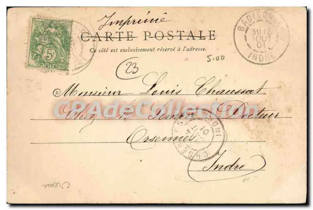Fresselines — Castelo de Puy-Guillon — G. Mabire, foto-editora Argenton - Verso