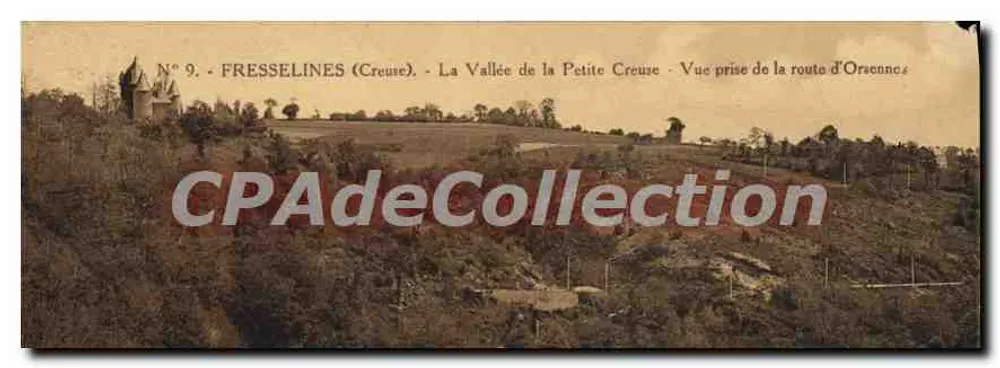 Fresselines (Creuse) — Die Schlucht der Petite Creuse — Ansicht vom Weg von Orsennes — N° 9 - Vorderseite