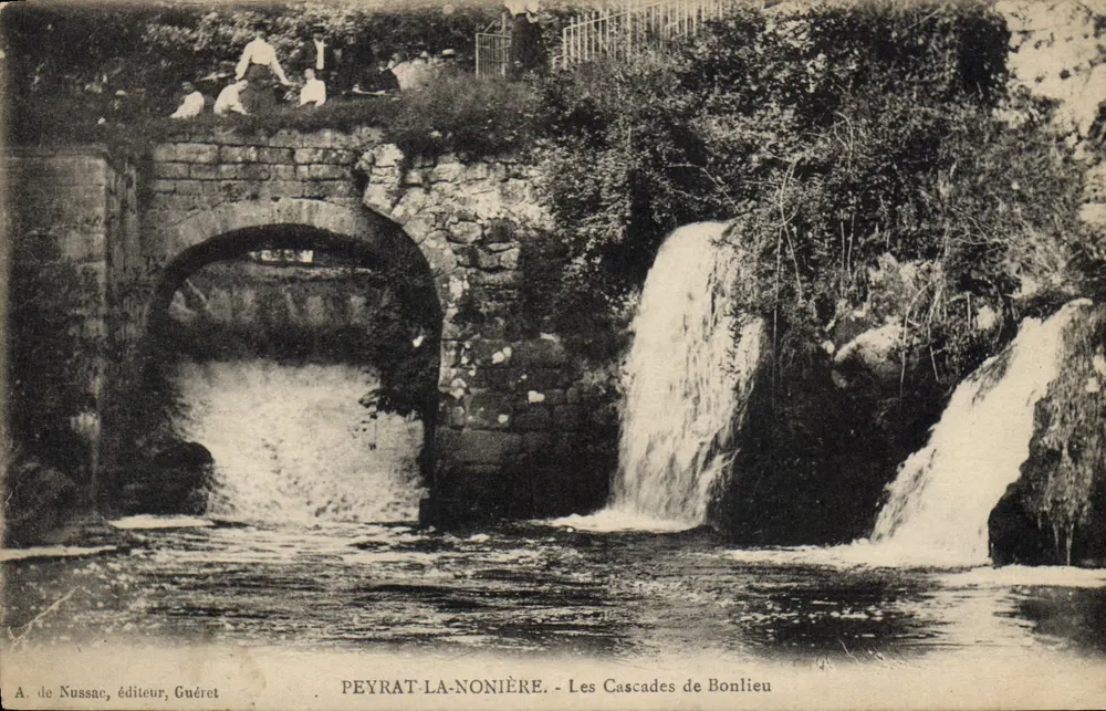 Peyrat-la-Nonière — Die Wasserfälle von Bonlieu — A. de Nussac, Verlag, Guéret - Vorderseite