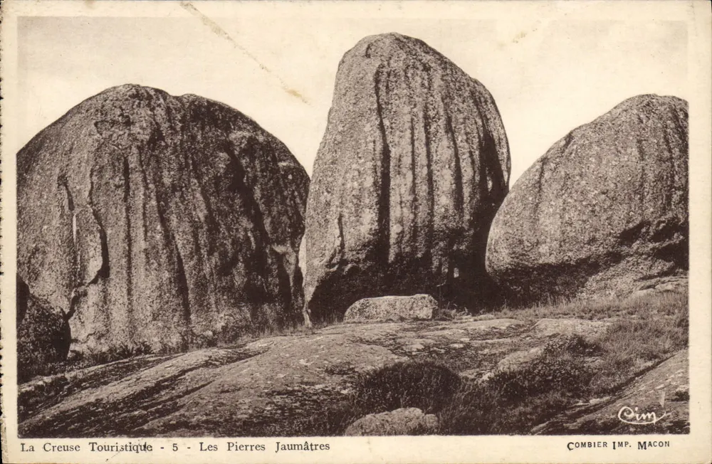 Die Jaumâtres-Steine — La Creuse Touristique - 5 — Combier Imp. Macon - Vorderseite