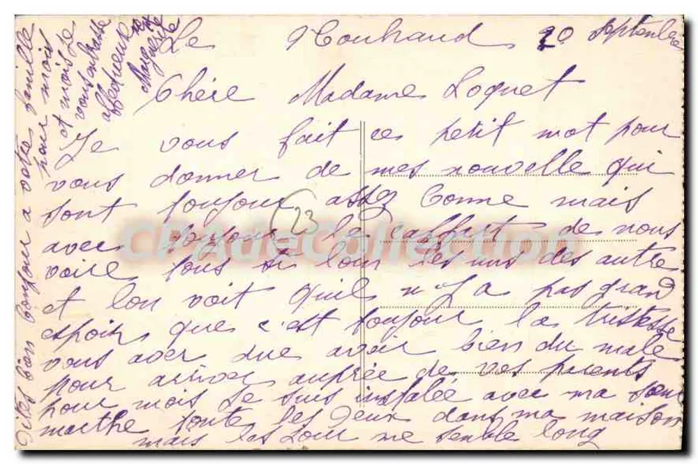 Die Jaumâtres-Steine — La Creuse Touristique - 5 — Combier Imp. Macon - Rückseite