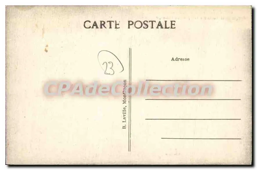Chambon-sur-Voueize — Schluchten der Voueize - Herde beim Grasen — B. Laville, Montluçon - Rückseite