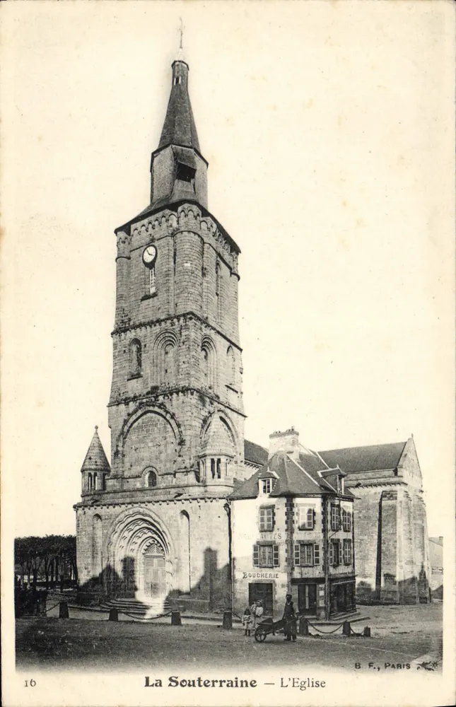 La Souterraine — A Igreja — B. F., Paris, n°16 - Frente