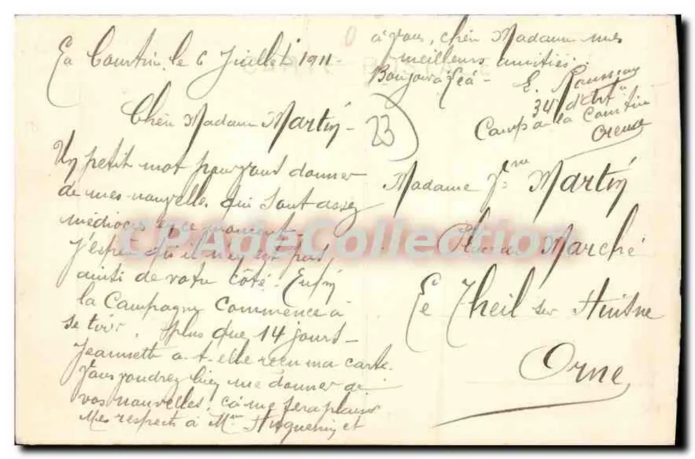Camp de La Courtine (Creuse) — Eine Ansicht — 2. Brigade — Edition Jullian - Rückseite