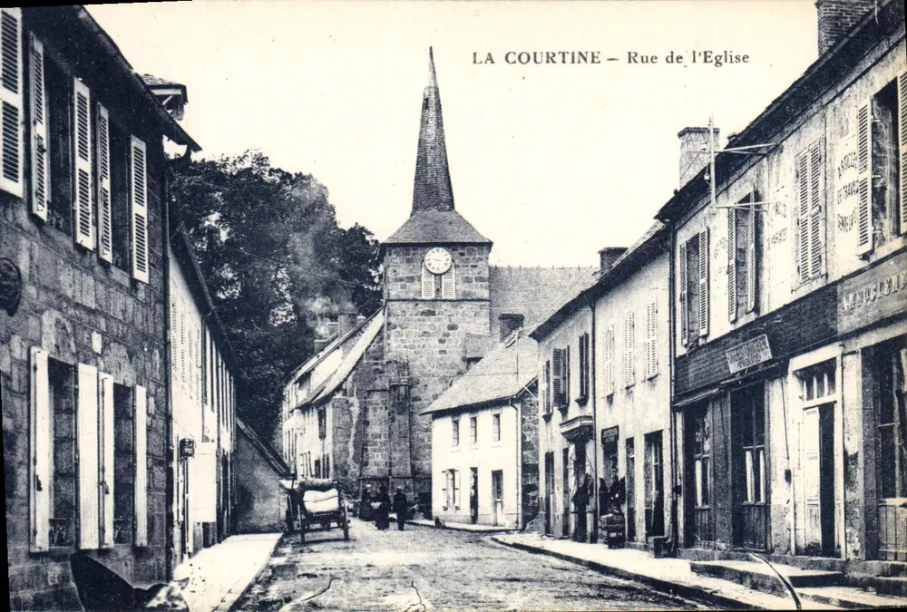 La Courtine — Rue de l'Église — Verlag nicht sichtbar - Vorderseite