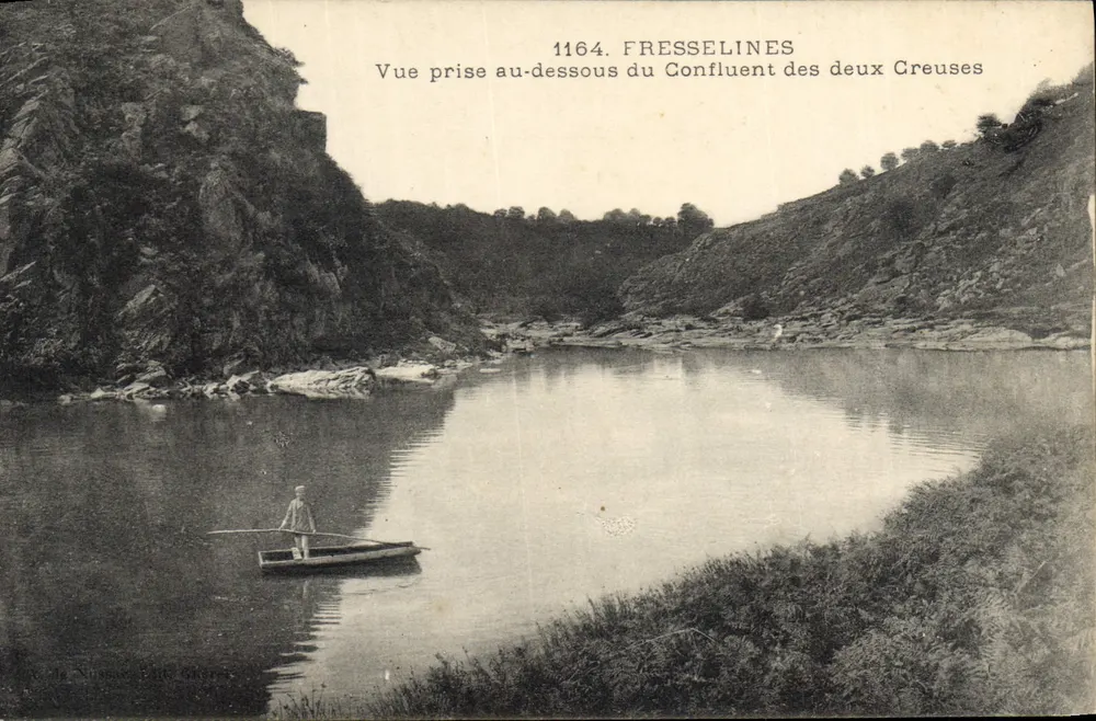Fresselines — Zusammenfluss der beiden Creuses — Nousseau, P. & C. n°1164 - Vorderseite