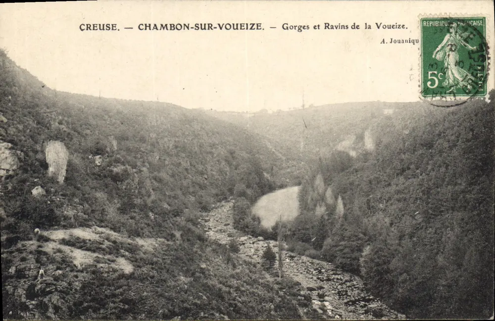 Creuse — Chambon-sur-Voueize — Schluchten und Schlucht des Voueize — A. Jouaniqu - Vorderseite