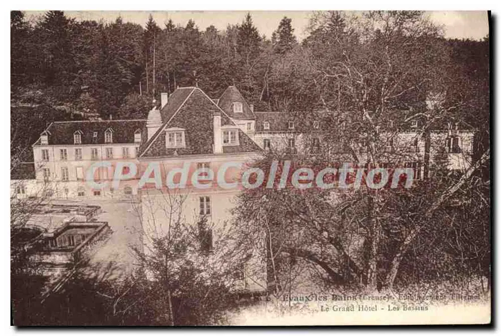 Évaux-les-Bains (Creuse) - Das Grand Hotel - Die Bassins - Vorderseite