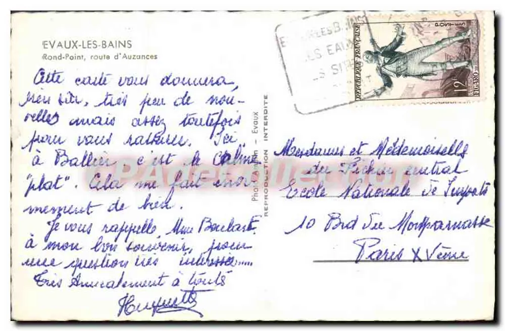 Évaux-les-Bains — Rundum, Route d'Auzances — Foto A. Minin - Rückseite