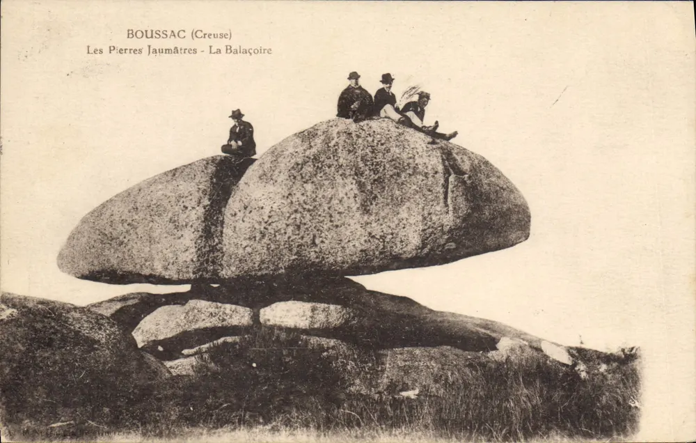 Boussac (Creuse) — Die Jaumâtres-Steine — La Balaçoire — unbekannter Verlag - Vorderseite