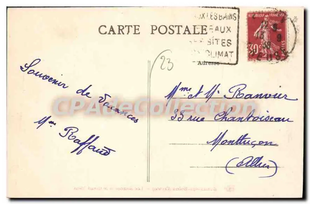 Evaux-les-Bains (Creuse) — Die Quellen und das Grand Hotel - Rückseite