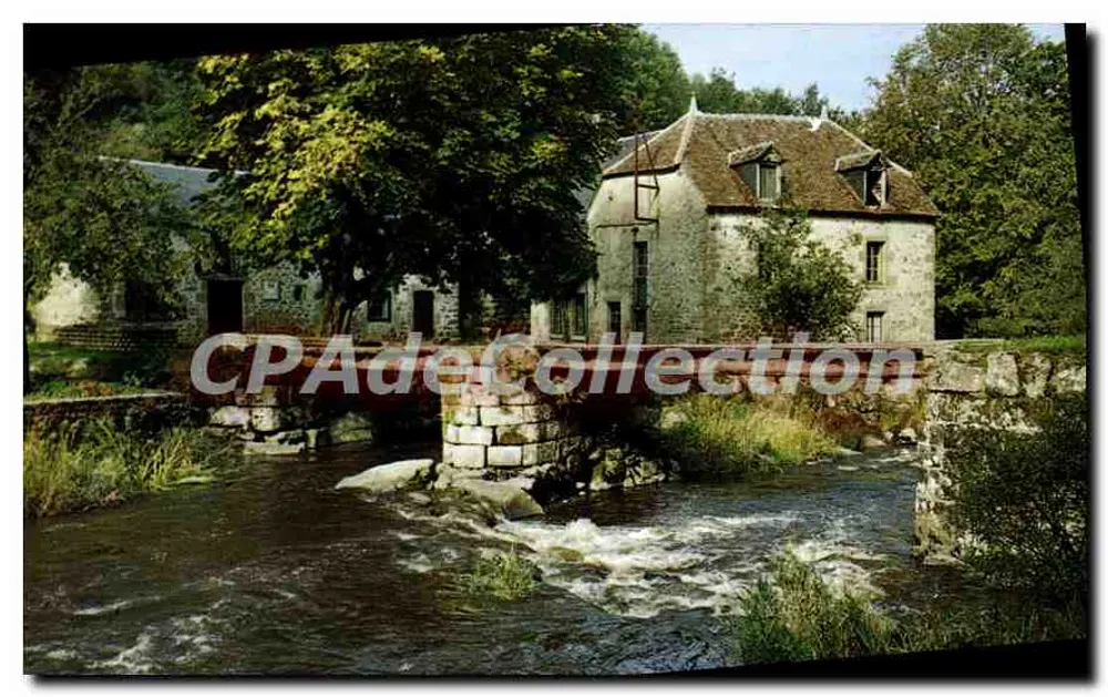 La Sédelle am Moulin de la Folie — Crozant (Creuse) — M. ROUSSEL, Photo-Bijoutier, Châteauroux - Vorderseite