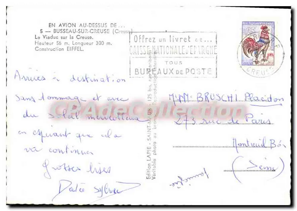 Viadukt über die Creuse — Busseau-sur-Creuse — Edition LAPIE - Rückseite