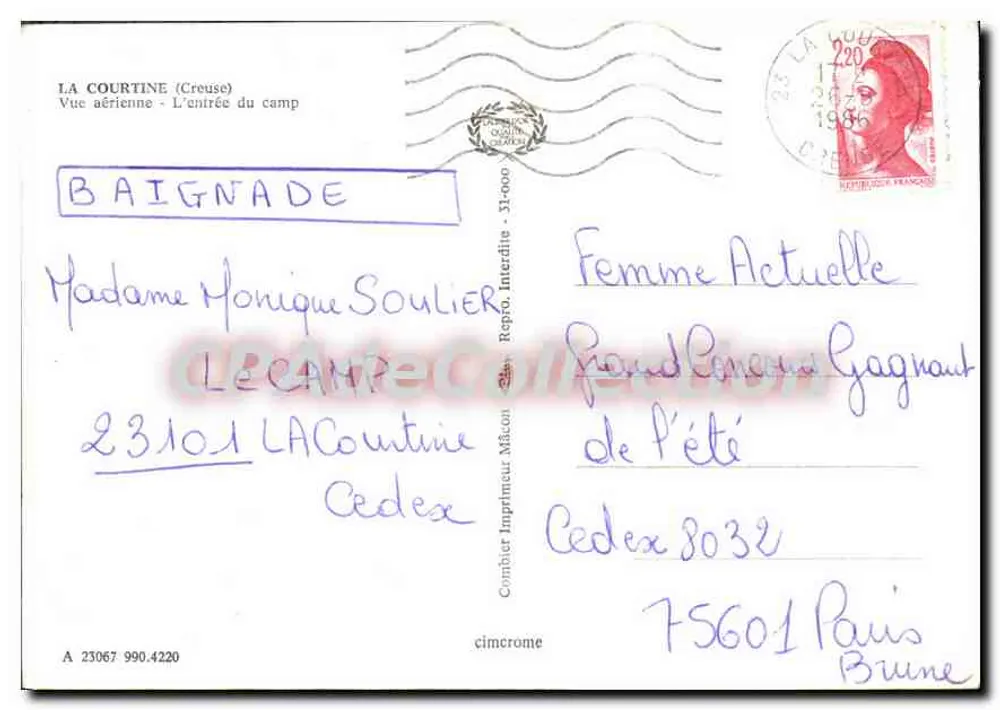 Cinque - Luftbild - Der Eingang zum Lager - Rückseite