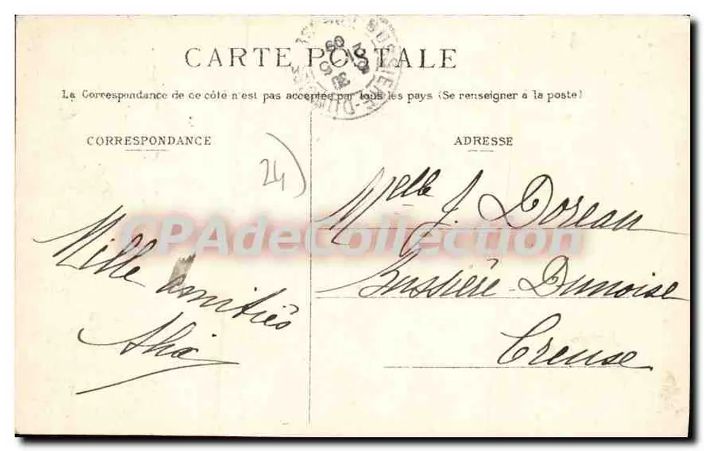 Périgueux — Vecchio Hotel de Sallegourde — Cartolina d'epoca n°49 - Verso