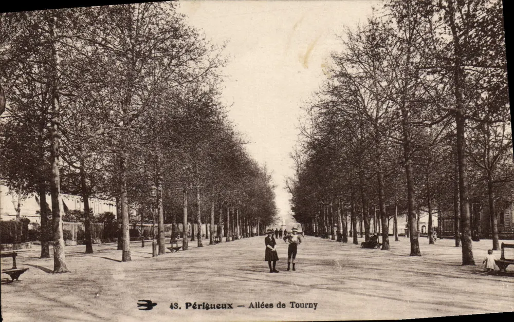 Périgueux — Allées de Tourny — editor anônimo, n° 43 - Frente