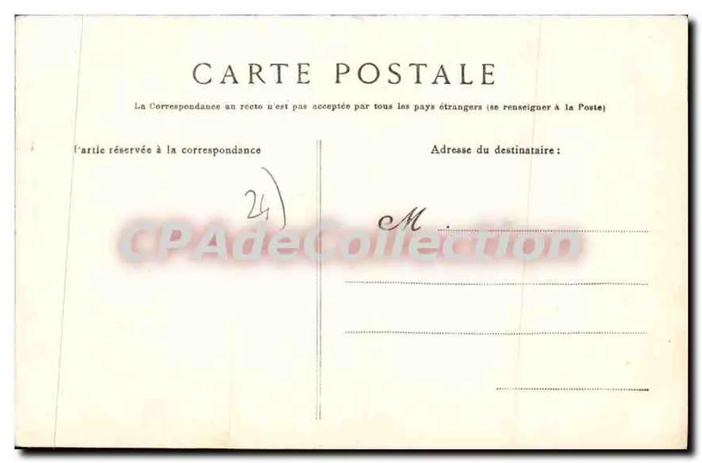 Périgueux — Castelo Barrière — Coll. A. Astruc, fot.-edit. Bergerac - Verso