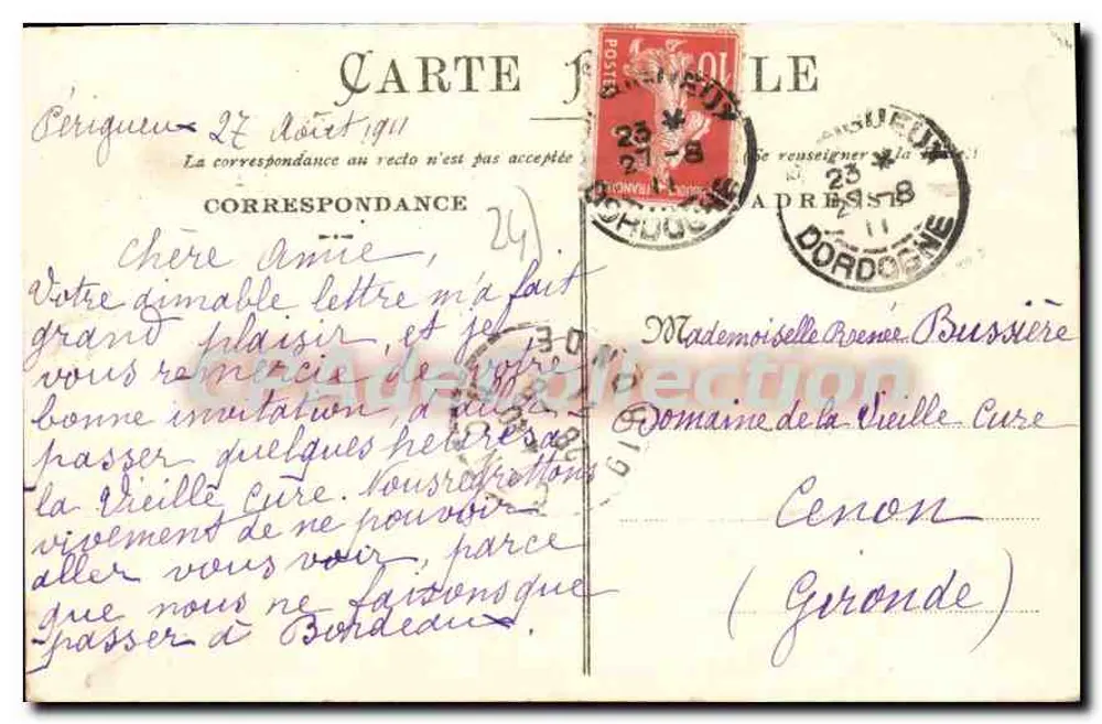 Périgueux — Place Bugeaud — Nouvelles Galeries, Périgueux - Verso