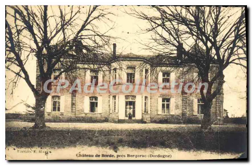 Castelo de Borde, perto de Bergerac (Dordogne) — Edição E. Marais - Frente