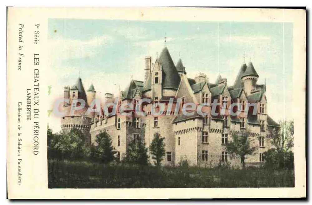 Os Castelos do Périgord — Castelo de Lambertie — Coleção da Solution Pauvaberte, 9ª Série - Frente
