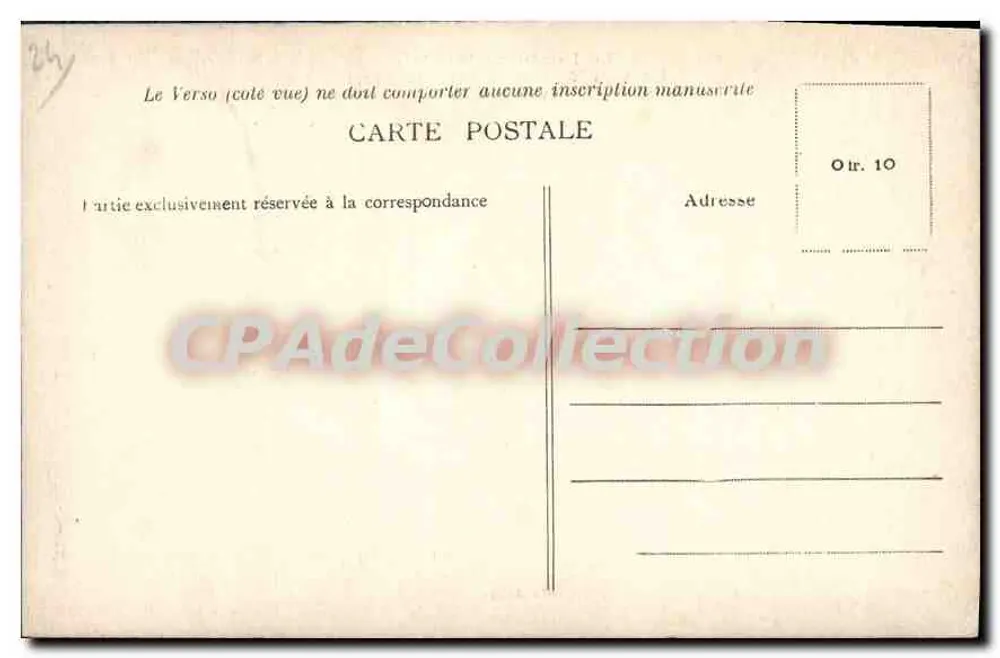 Die Auvézère bei ROCHE-PÉCOU, nahe GÉNIS — Ansicht von Süden — Edit. Delage - Rückseite