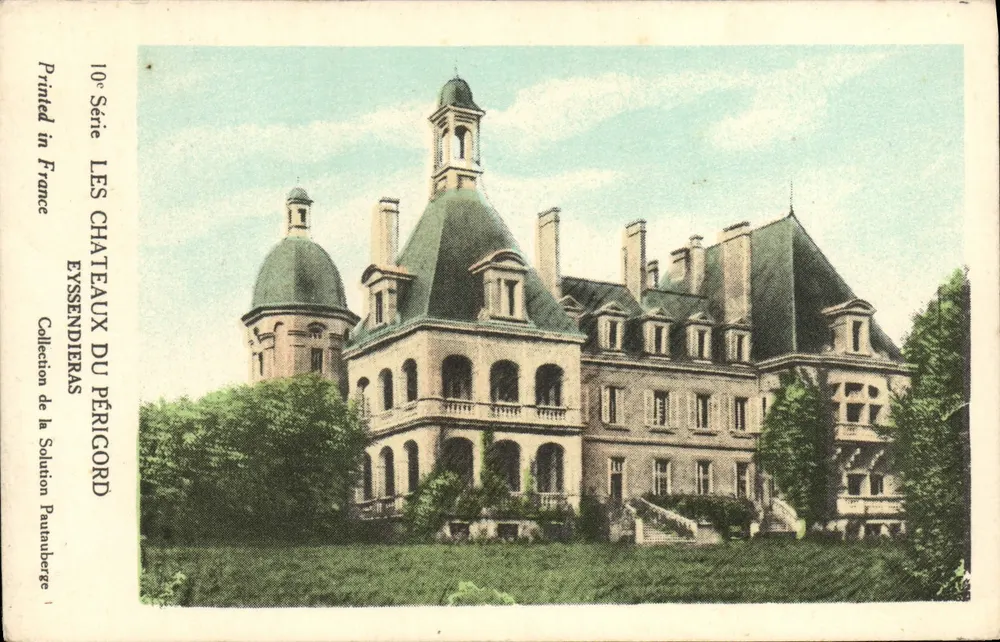 Castello di Eyssendieras — Périgord — Collezione della Soluzione Pautauberge, 10a Serie - Recto