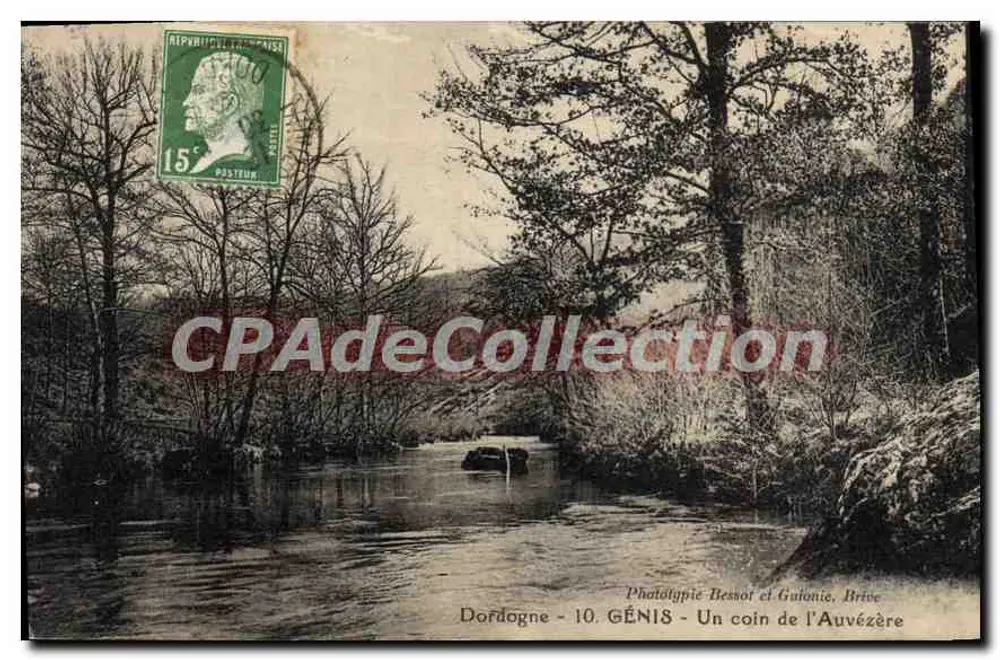 Génis - Um canto da Auvézère — Fototipia Bessot et Guionie, Brive - Frente