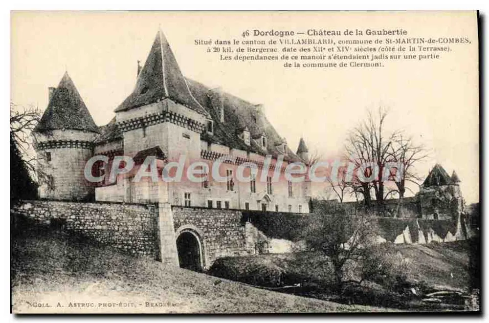 Schloss der Gaubertie — Dordogne — Verleger A. Astruc, Beaulieu - Vorderseite