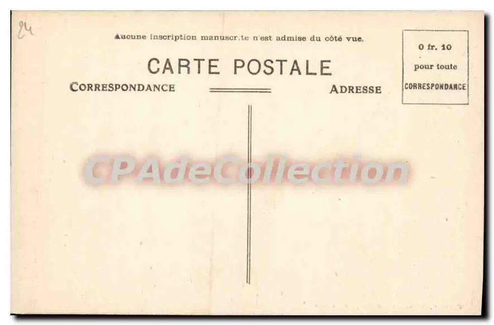 Schloss der Gaubertie — Dordogne — Verleger A. Astruc, Beaulieu - Rückseite
