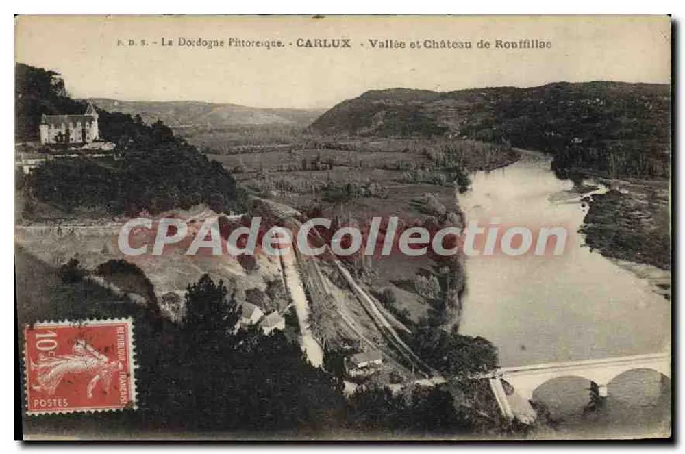 Vallée e Castelo de Rouffillac — A Dordogne Pitoresca — Carlux - Frente