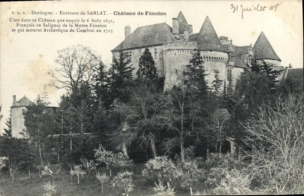 Castelo de Fénélon — Arredores de Sarlat — P.D.S. Dordogne - Frente