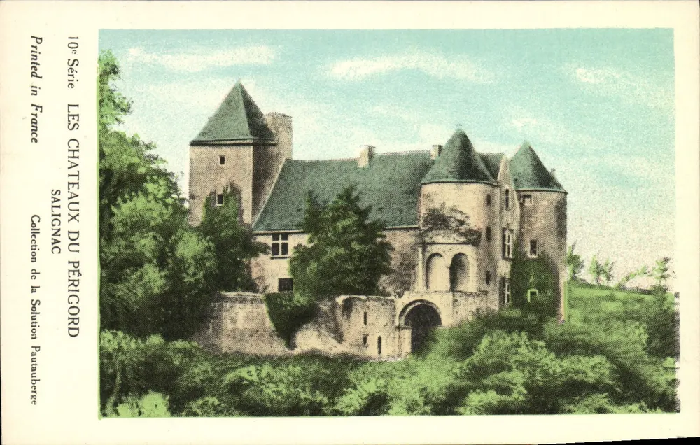 Os Castelos do Périgord — Salignac — Coleção da Solution Pauauberge, 10ª Série - Frente