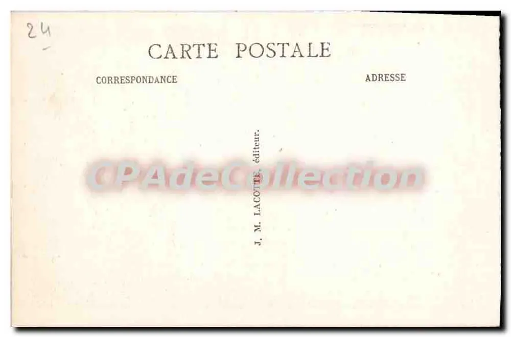 Nontron — Ein hübscher Straßenabschnitt der rue de Périgueux — Verlag J. M. Lacotte - Rückseite