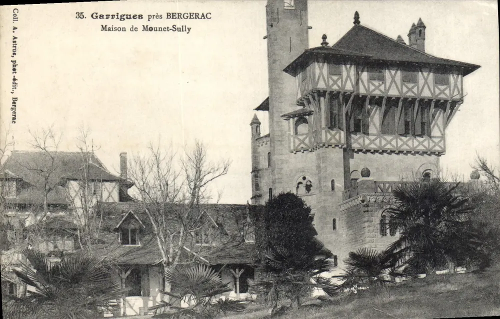 Garrigues perto de Bergerac — Casa de Mounet-Sully — Coll. A. Astnus, pl. d'it., Bergerac - Frente