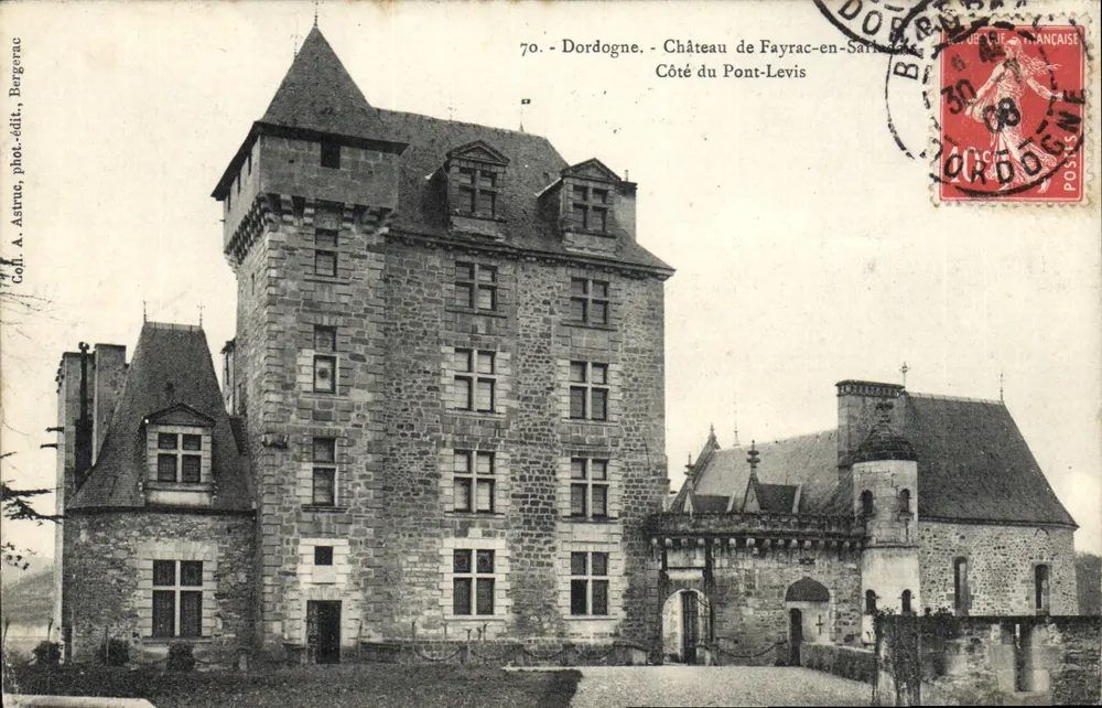 Schloss Fayrac-en-Sarlat - Dordogne — Carl A. Astruc, Bergerac, n°70 - Vorderseite