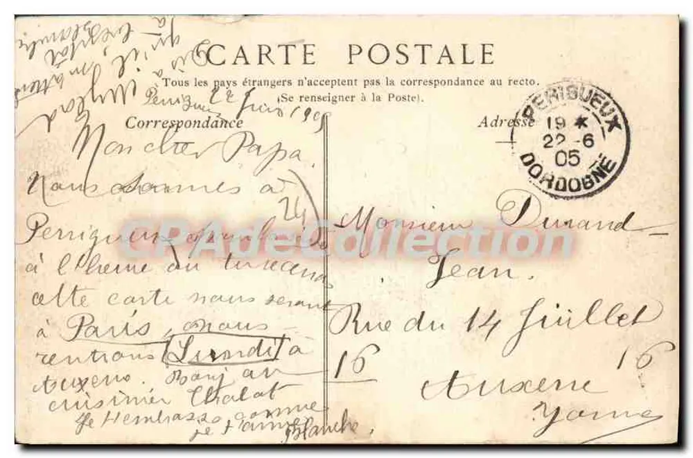Périgueux — Vista Geral — Coleções ND. Fot. n°100 - Verso