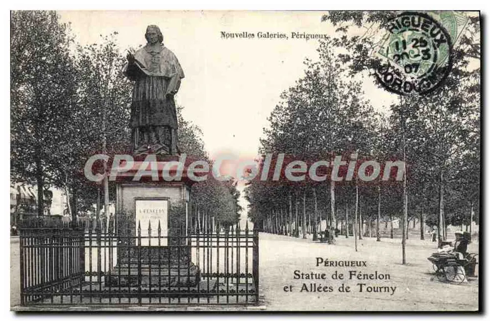 Statue von Fénélon — Périgueux — Verlag L. Fénélon, Seriennummer nicht sichtbar - Vorderseite