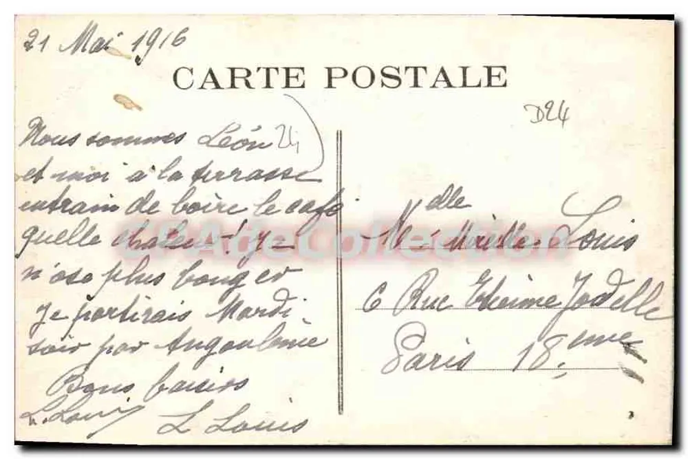 Périgueux — Die neuen Ardant du Pic Kasernen — Unbekannter Verleger, Nr. 65 - Rückseite